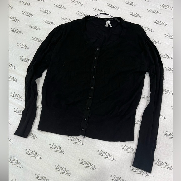 Black button down cardigan - Picture 1 of 6